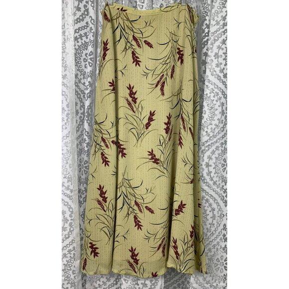 Evan-Picone Womens Size 14 Silk Two-Piece Floral Blouse & Skirt Set Vintage 100% - Picture 6 of 9